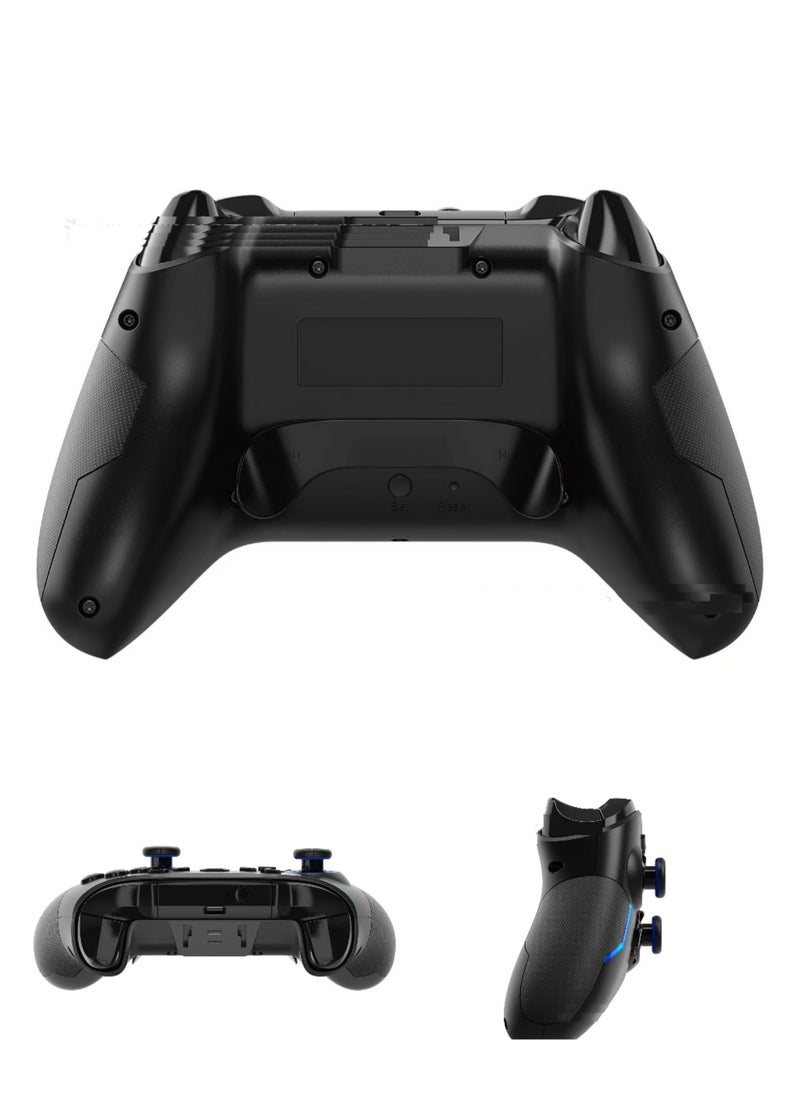 Classic Gamepad Wireless Bluetooth Gaming Controller for Switch PC, Android, iOS Editable Buttons/One Click Continuous Sending/Multiple Vibrations/Somatosensory Mapping/RGB Light/3.5mm Earphone/High Precision Joystick/Large Capacity Lithium Battery 1200mAh Play Black Myth Wukong