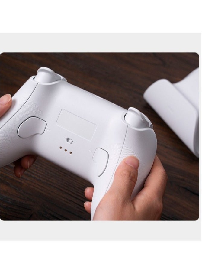 2.4G Wireless Controller, Lightweight Portable Hall Effect Joystick, Anti Slip Durable Gamepad Controller, Gaming Controller With Charging Dock For PC, Android, Steam Deck, (1pc, White)