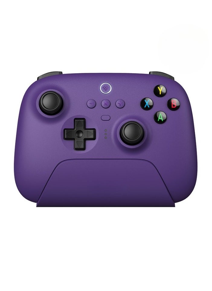 2.4G Wireless Controller, Lightweight Portable Hall Effect Joystick, Anti Slip Durable Gamepad Controller, Gaming Controller With Charging Dock For PC, Android, Steam Deck, (1pc, Purple)