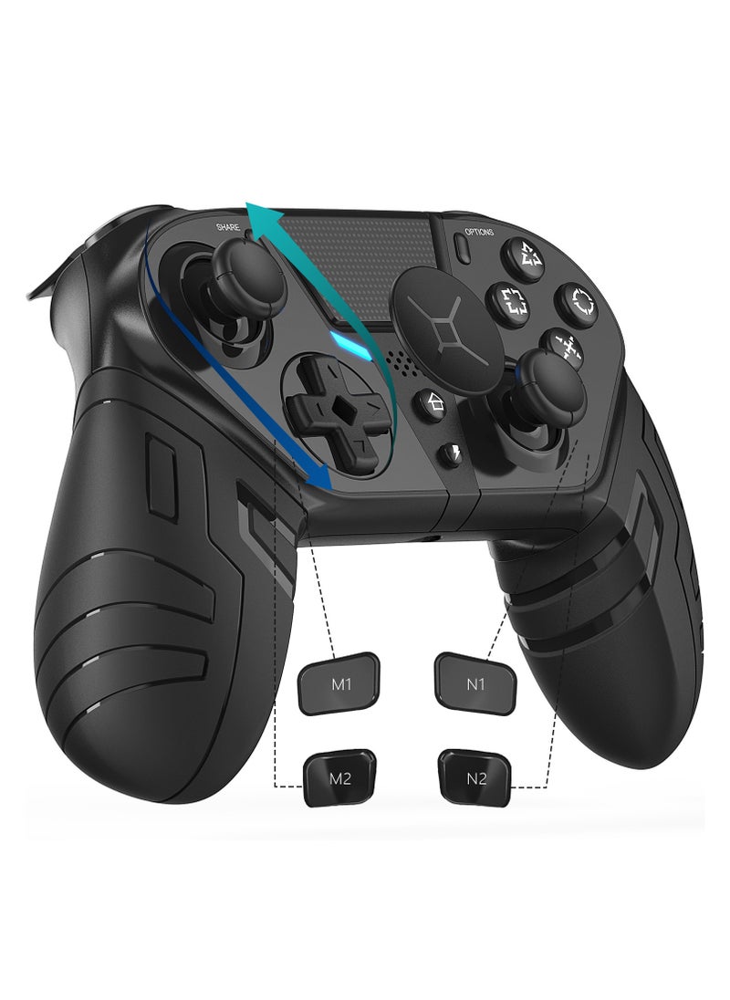 Classic Gamepad PS4 Wireless Gaming Controller Multi-platform compatible PC/PS4/Apple Android Phone Black