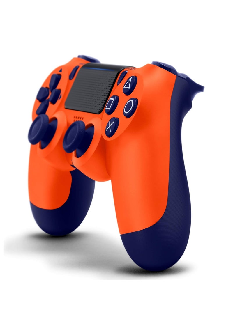 Wireless DualShock 4 Controller for PS4 - Vibration Feedback, Motion Sensors, Touchpad, Light Bar, Share Button & Speaker for Ultimate Gaming Experience (Orange)