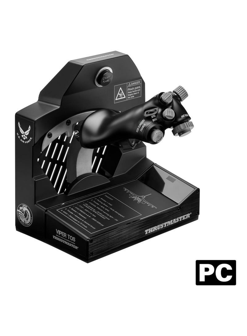 Thrustmaster Viper TQS: Metal Throttle Quadrant System, 21 Action Buttons, 5 Axes, Iconic Chaff/Flare Functions