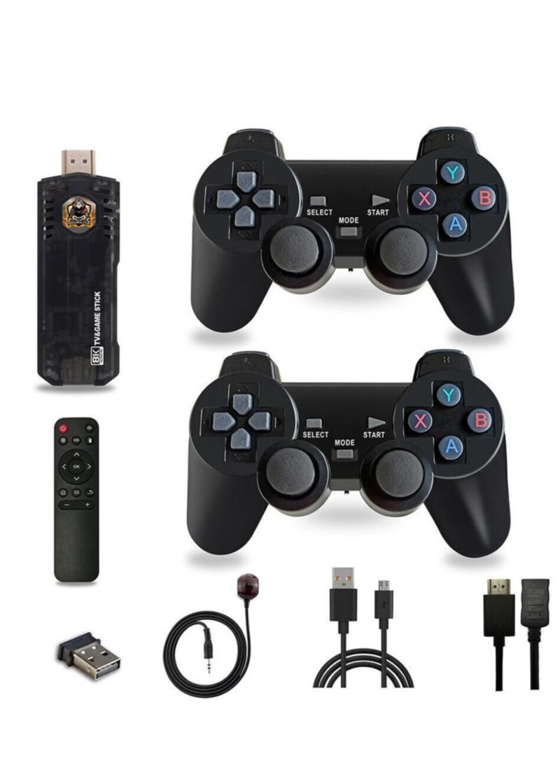 HD Classic Game Console, 10000+ Built-in Games, 9 Emulators Console, HDMI Output TV Video Games, High Definition Game Console with Dual 2.4G Wireless Controllers