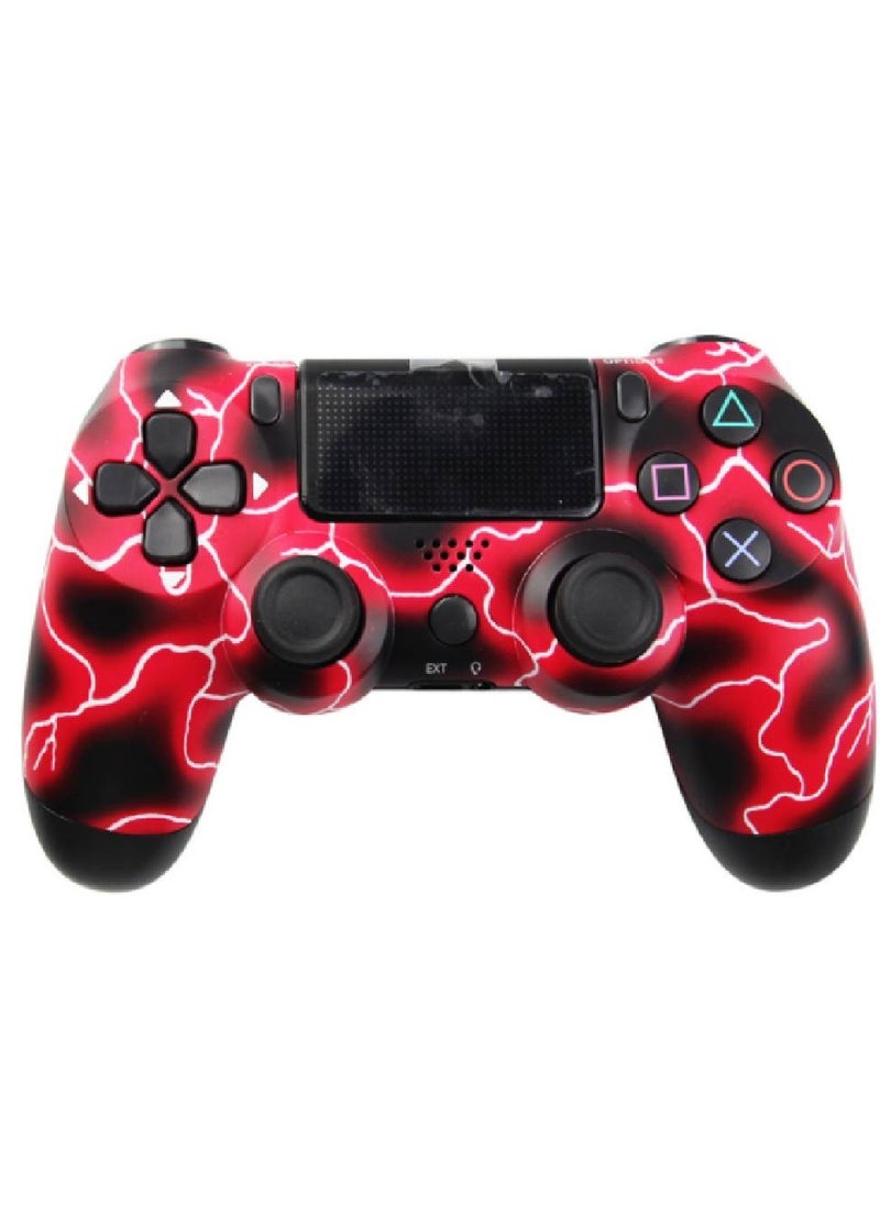 Wireless DualShock 4 Controller for PS4 - Vibration Feedback, Motion Sensors, Touchpad, Light Bar, Share Button & Speaker for Ultimate Gaming Experience (Red)