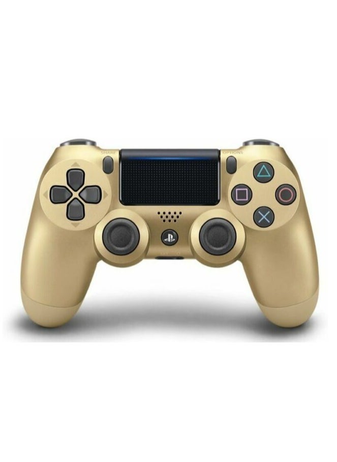 Wireless DualShock 4 Controller for PS4 - Vibration Feedback, Motion Sensors, Touchpad, Light Bar, Share Button & Speaker for Ultimate Gaming Experience (Gold)