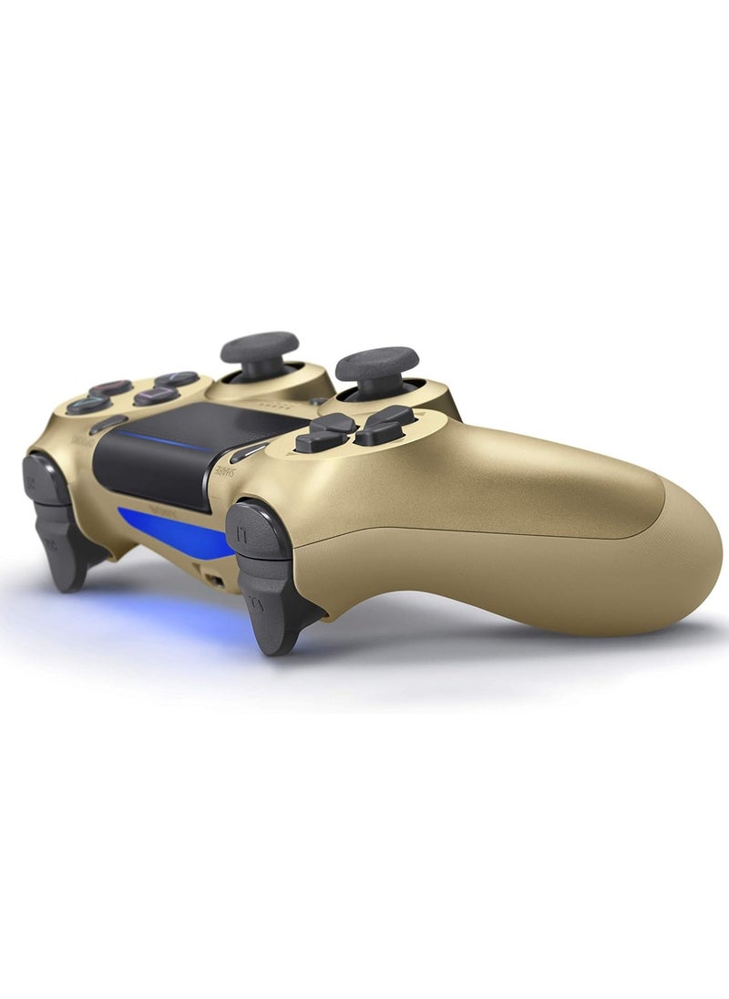 Wireless DualShock 4 Controller for PS4 - Vibration Feedback, Motion Sensors, Touchpad, Light Bar, Share Button & Speaker for Ultimate Gaming Experience (Gold)