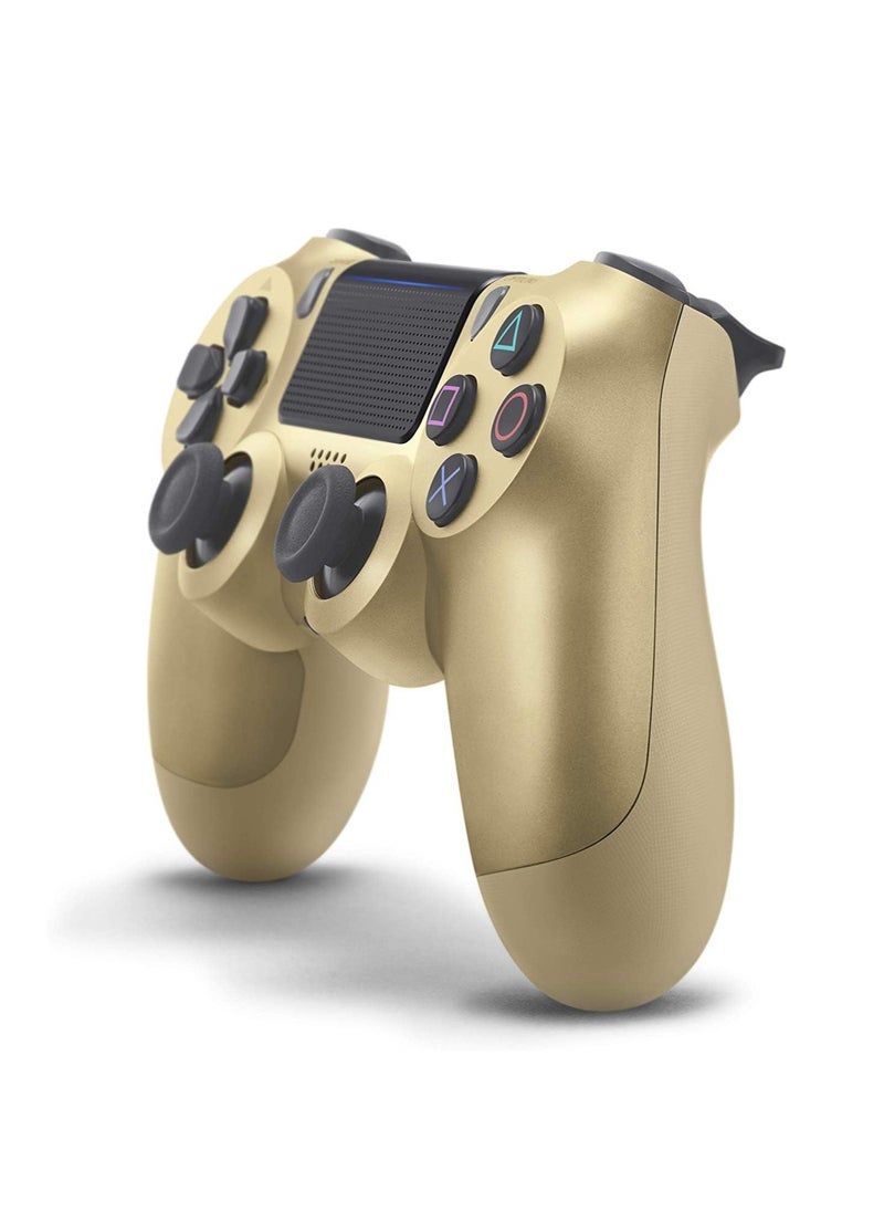 Wireless DualShock 4 Controller for PS4 - Vibration Feedback, Motion Sensors, Touchpad, Light Bar, Share Button & Speaker for Ultimate Gaming Experience (Gold)