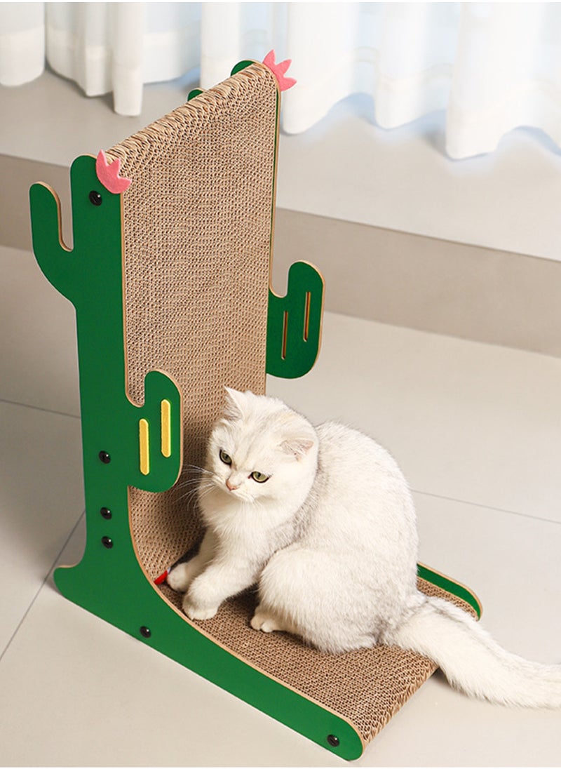 Cat scratcher, Cat scratching board, Cat Toy, Cactus Shape Vertical Cat Scratching Board L shaped Cat Scratcher Toys Corrugated Paper