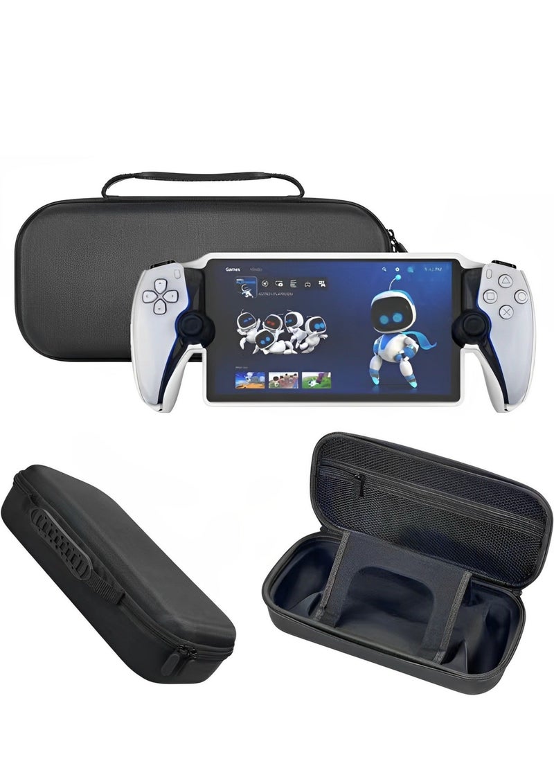 Carrying Case Compatible with PlayStation 5 Portal Remote Player Handheld Game Console, Shockproof Anti-Scratch Travel Portable Bag Accessories, PS Portal Protective Shell