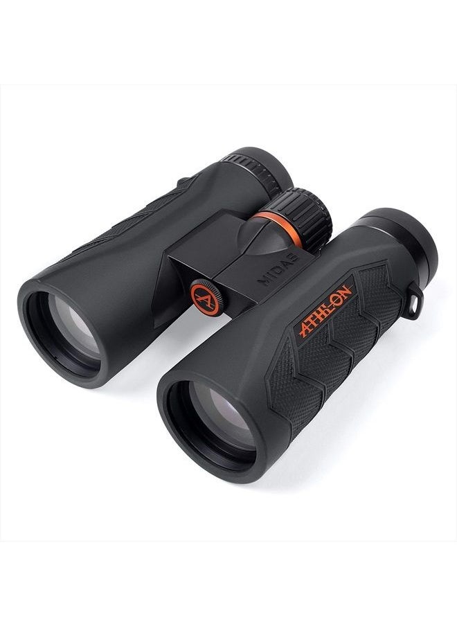 8x42 Midas G2 UHD Black Binoculars with Eye Relief for Adults and Kids, High-Powered Binoculars for Hunting, Birdwatching, and More
