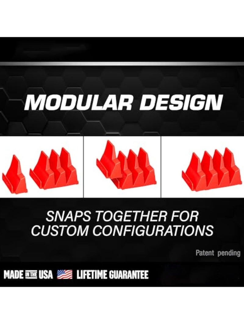 20 Pcs Magnetic Wrench Pro Wrench Storage, Tool Drawer Organizers, for 20 Wrenches - Black