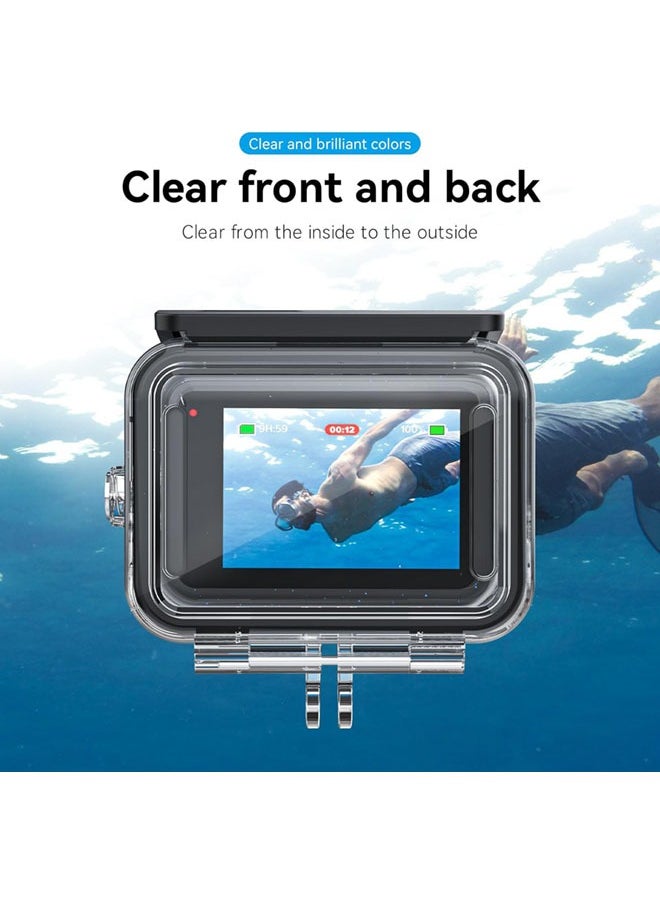 Waterproof Case with Dive Filters for GoPro Hero 13/Hero 12/Hero 11/Hero 10/Hero 9 Black, 230FT/70M Underwater Protective Housing Dive Kit, Professional Action Camera Dive Accessory