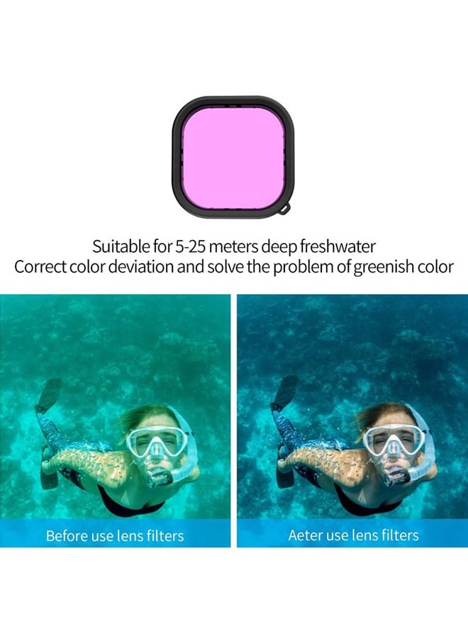 Waterproof Case with Dive Filters for GoPro Hero 13/Hero 12/Hero 11/Hero 10/Hero 9 Black, 230FT/70M Underwater Protective Housing Dive Kit, Professional Action Camera Dive Accessory