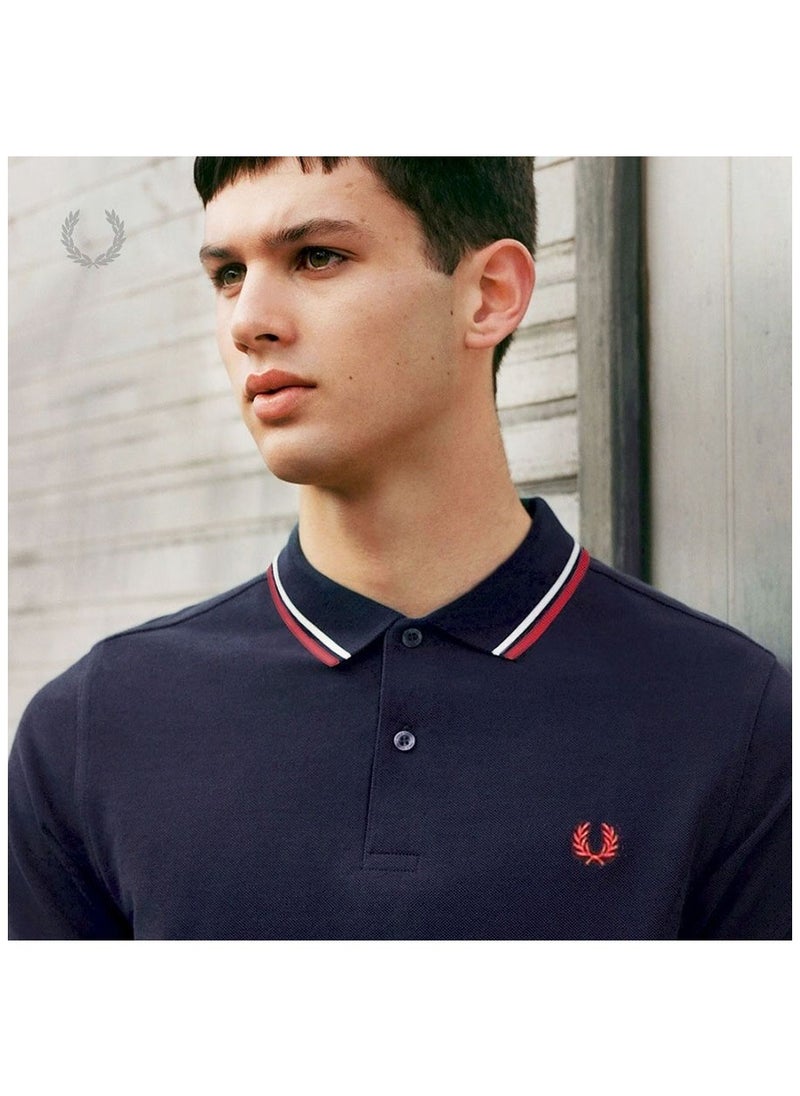 Essential Logo Printed Polo Shirt Twin Tipped Shirt  Classic Style and Comfortable Fit