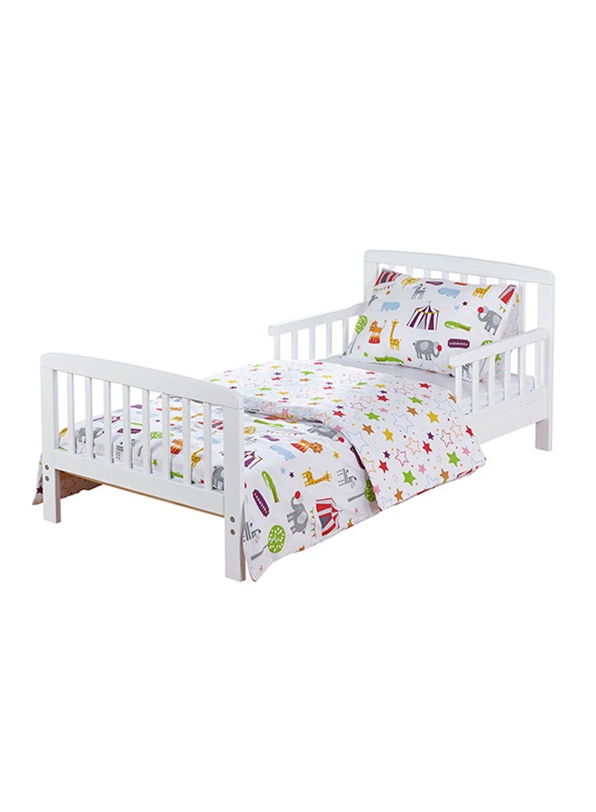 Circus Friends Toddler Bedding Set - White