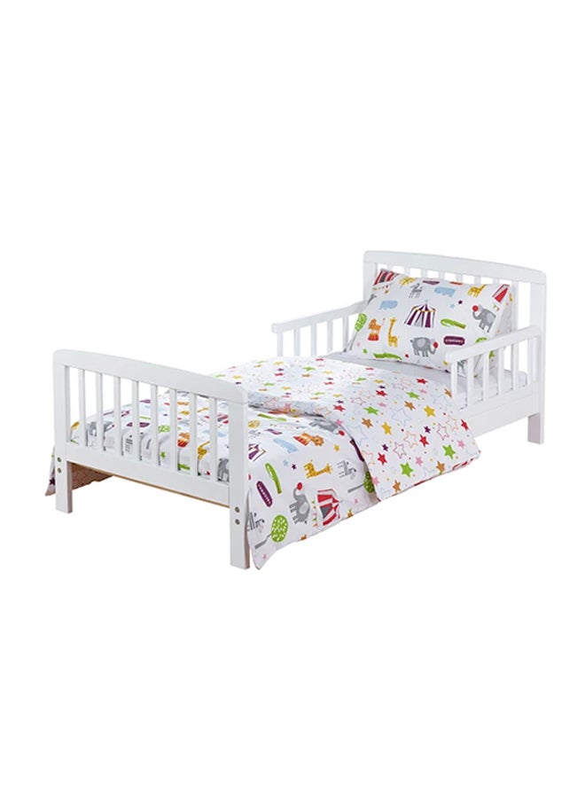 Circus Friends Toddler Bedding Set - White