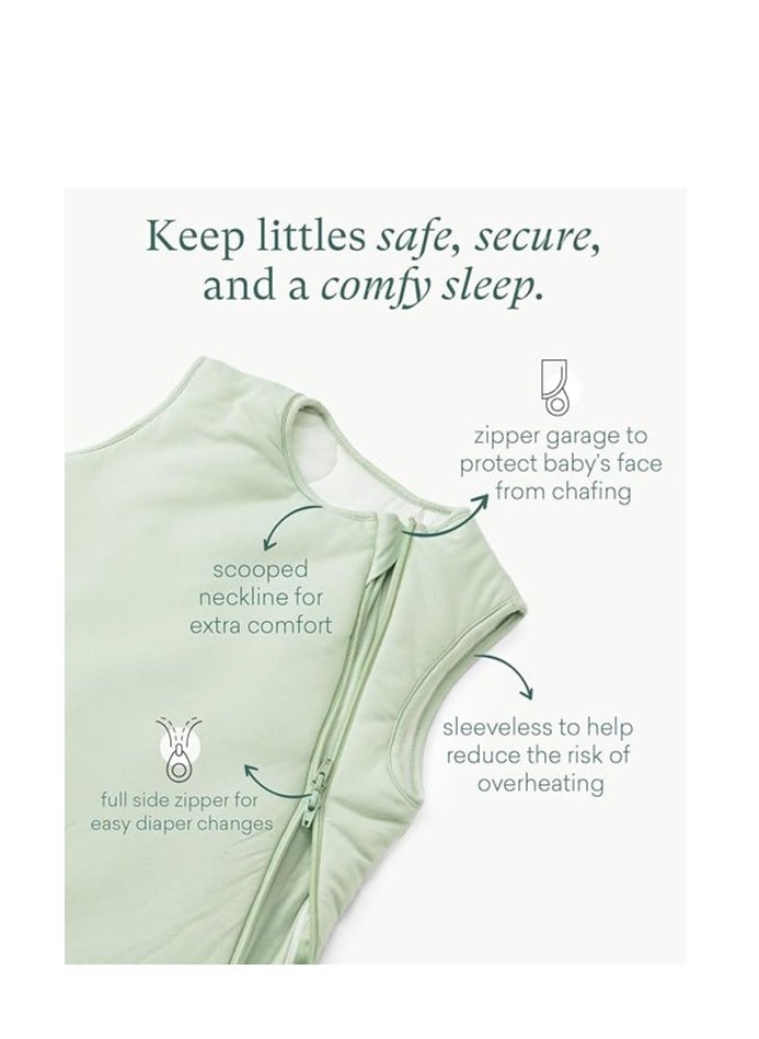 Supersoft Sleep Sack 1.0 TOG, Premium Bamboo Viscose Toddler Sleeping Bag, 2-Way Safe Zipper Sleepsacks 2-4T (Cream)