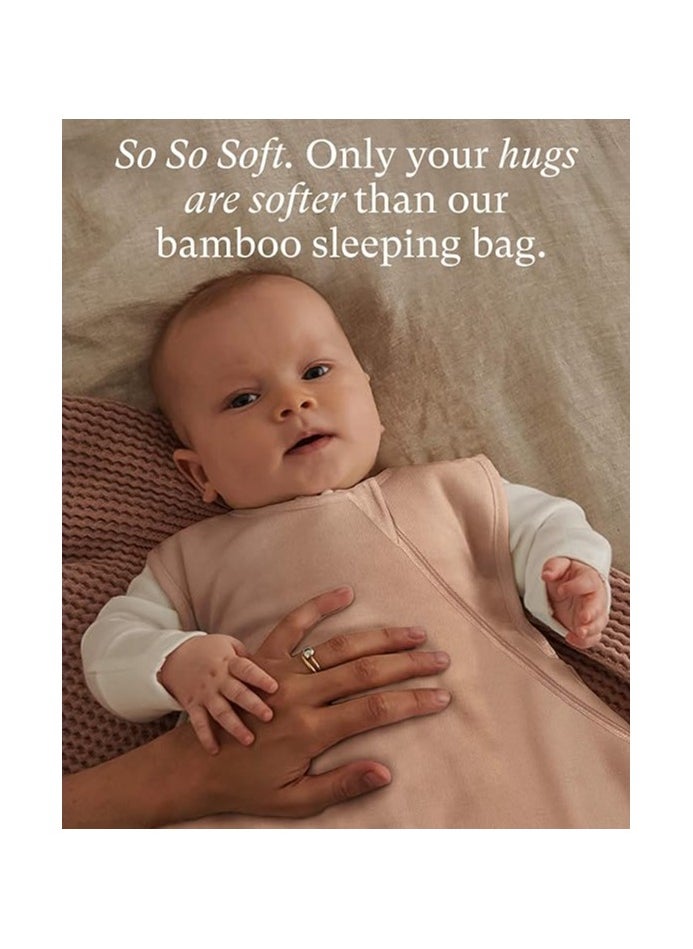 Supersoft Sleep Sack 1.0 TOG, Premium Bamboo Viscose Toddler Sleeping Bag, 2-Way Safe Zipper Sleepsacks 2-4T (Cream)