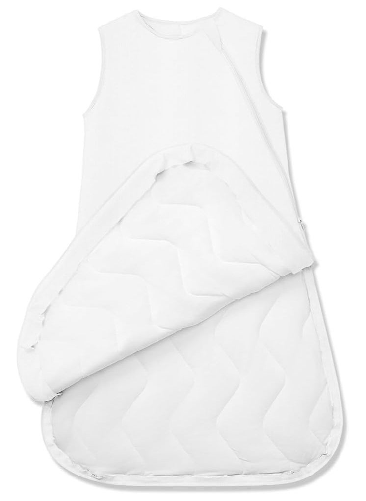 Supersoft Sleep Sack 1.0 TOG, Premium Bamboo Viscose Toddler Sleeping Bag, 2-Way Safe Zipper Sleepsacks 2-4T (Cream)