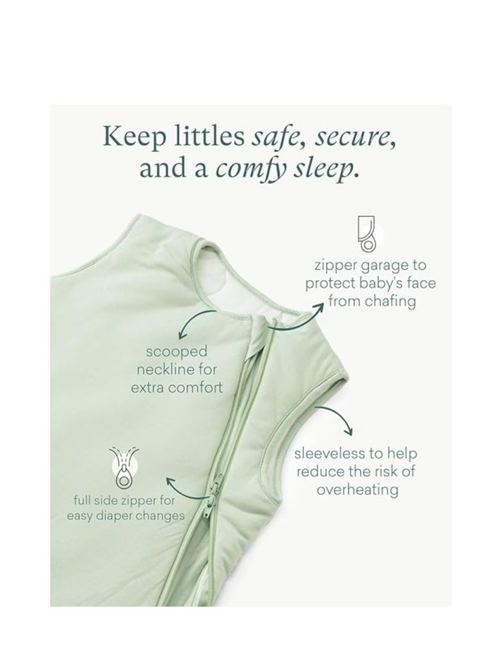 Supersoft Sleep Sack 1.0 TOG, Premium Bamboo Viscose Toddler Sleeping Bag, 2-Way Safe Zipper Sleepsacks 2-4T (Forest)