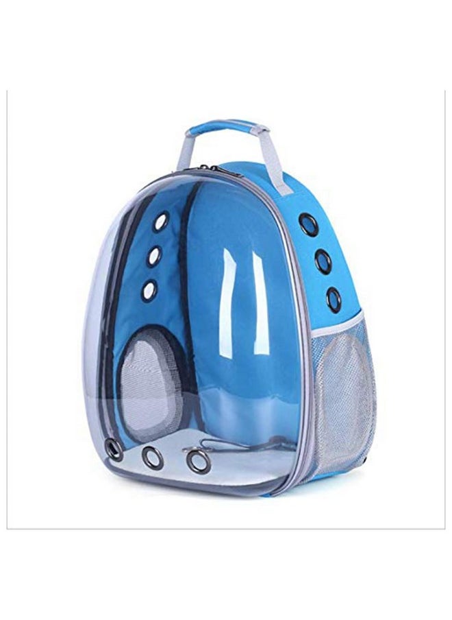 Astronaut Space Capsule Pet Cat Dog Puppy Carrier Breathable Travel Backpack (Light-Blue)