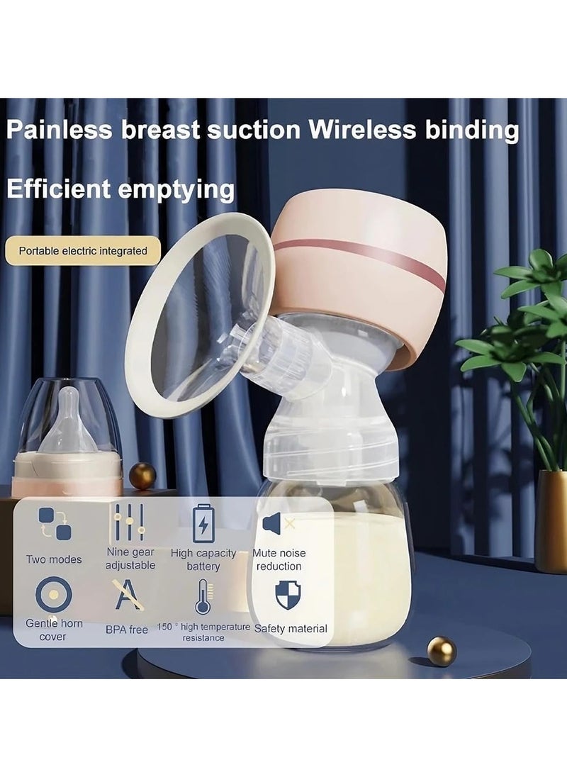 INVENTTRADERS (FZC) Electric Breast Pump, Portable Anti-Backflow Breast Pumps, 3 Modes & 9 Levels Touch Screen LED Display, USB Rechargeable, Ultra-Quiet and Pain Free