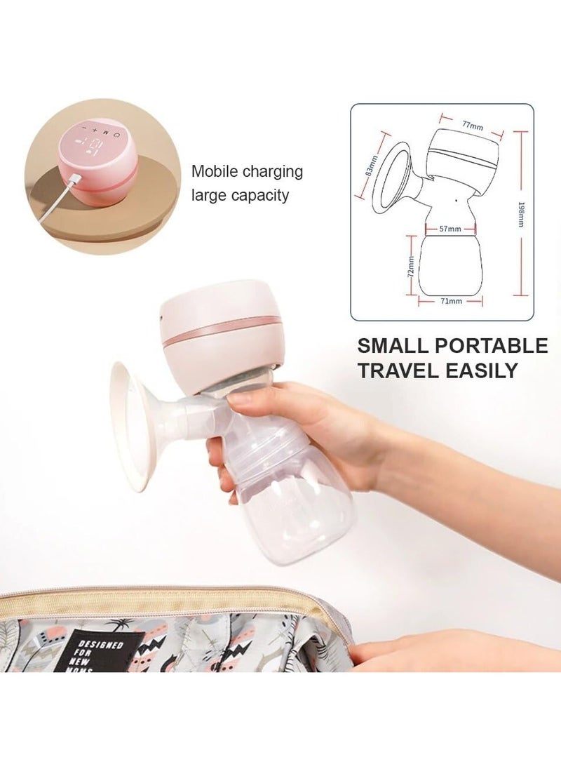 INVENTTRADERS (FZC) Electric Breast Pump, Portable Anti-Backflow Breast Pumps, 3 Modes & 9 Levels Touch Screen LED Display, USB Rechargeable, Ultra-Quiet and Pain Free