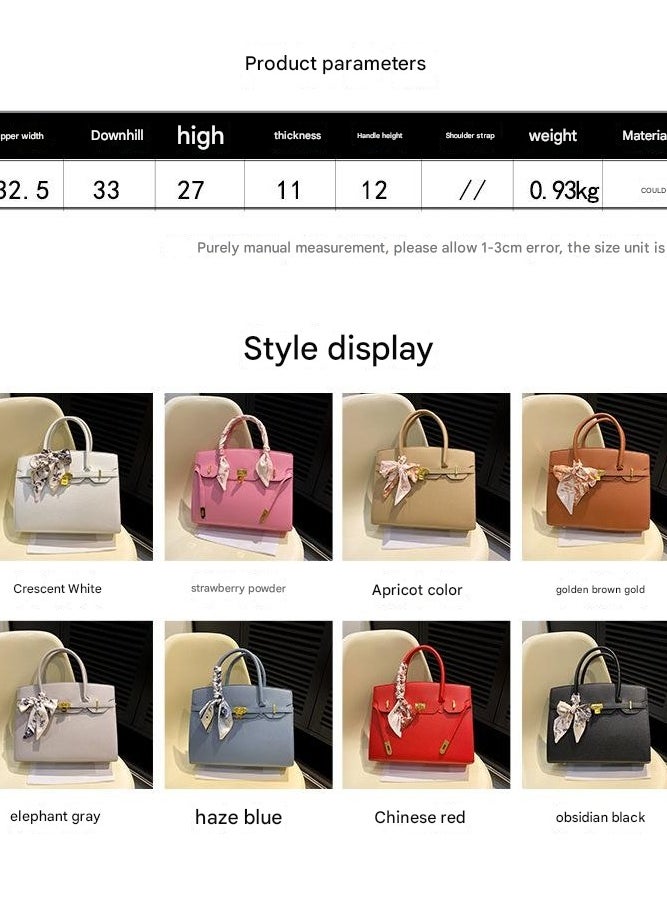 New Enlarged Version Kelly Bag Commuting Shoulder Bag Platinum Bag Gao Handbag