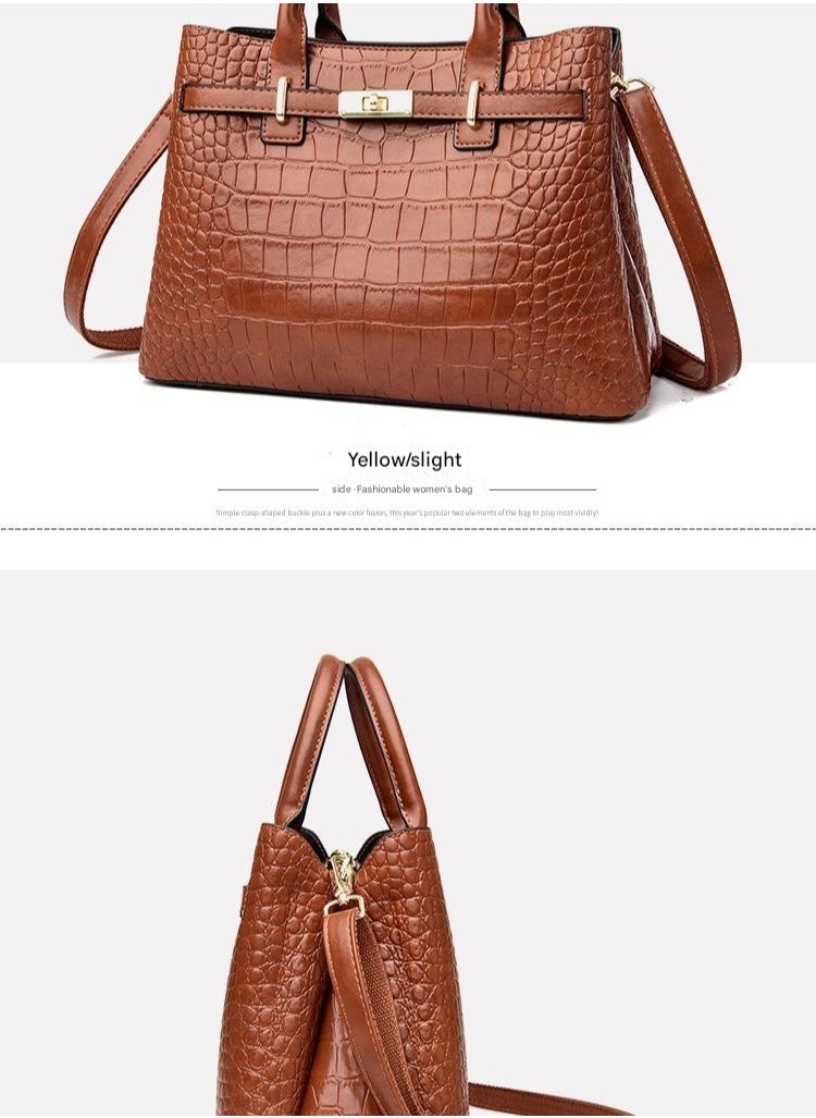 Crossbody Bag Women's Shoulder Bag Stone Pattern Grand Women's Handbag Women's Handbag