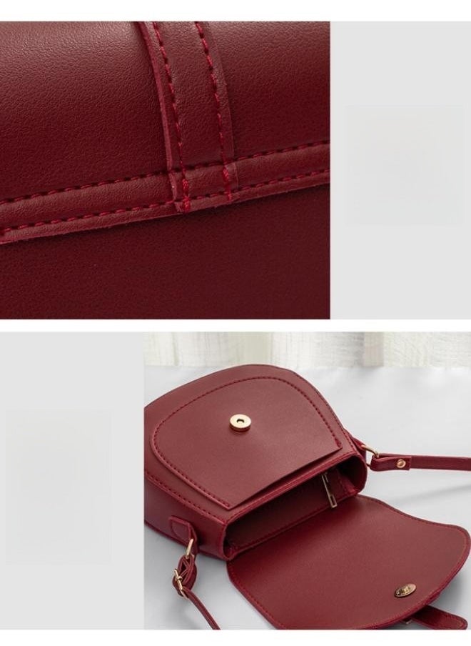 Women's Fashion Solid Color Shoulder Bag, Girls' Simple Small Bag Messenger Bag Mobile Phone Bag Coin Purse, Ladies PU Leather Crossbody Bag Sling Bag Side Bag Carry Bag