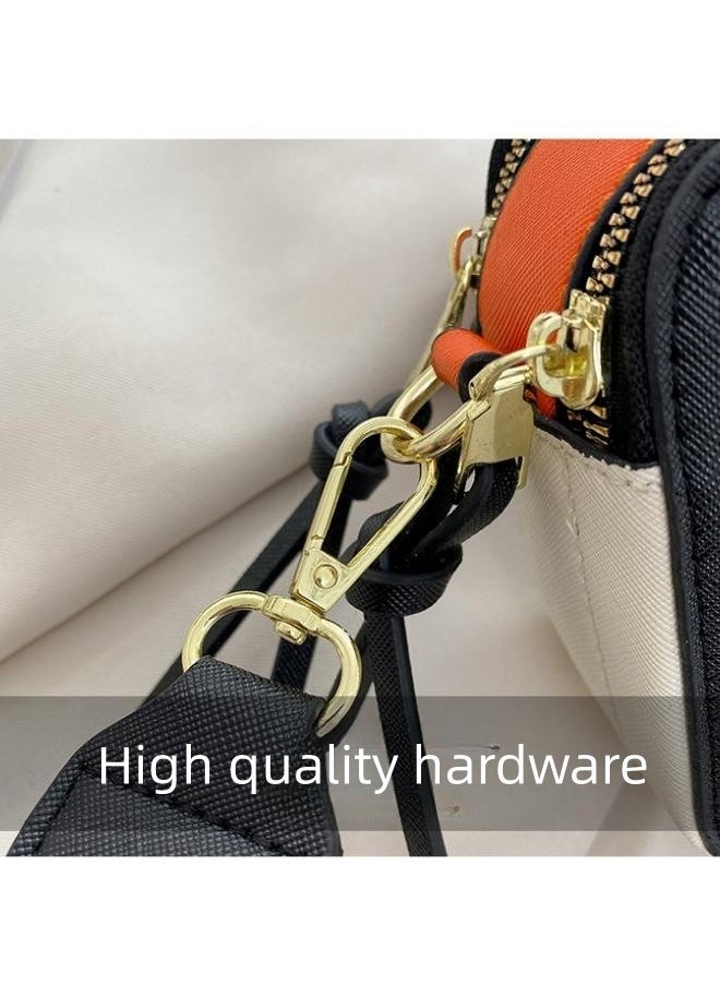 Women's European and American Style Simple Shoulder Bag, Ladies Solid Color Camera Bag Crossbody Bags Sling Bag Side Bag Carry Bag, PU Leather Carrying Bag for College Students and Teenagers