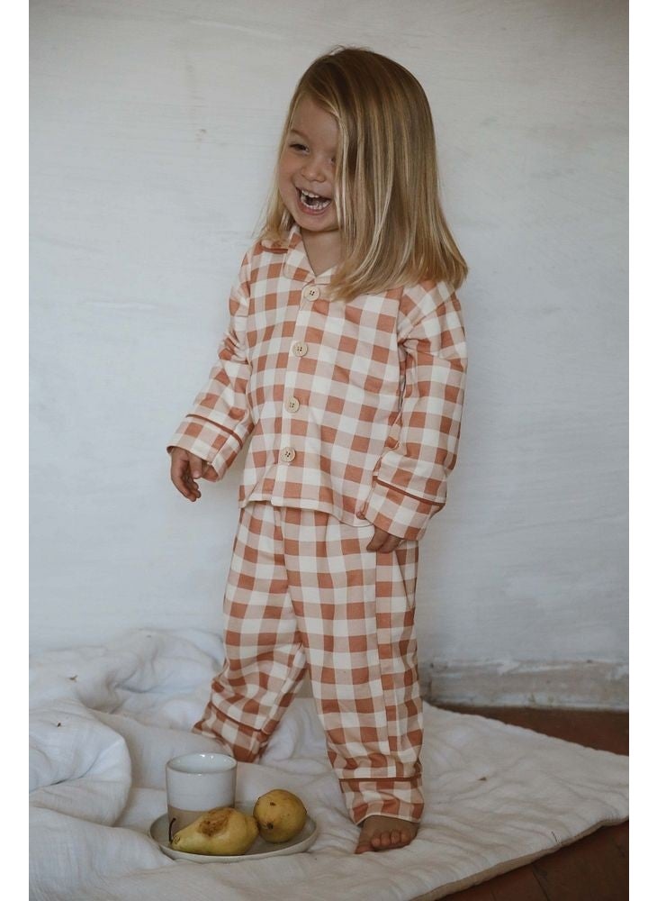 Plaid Baby Child Pajama Set