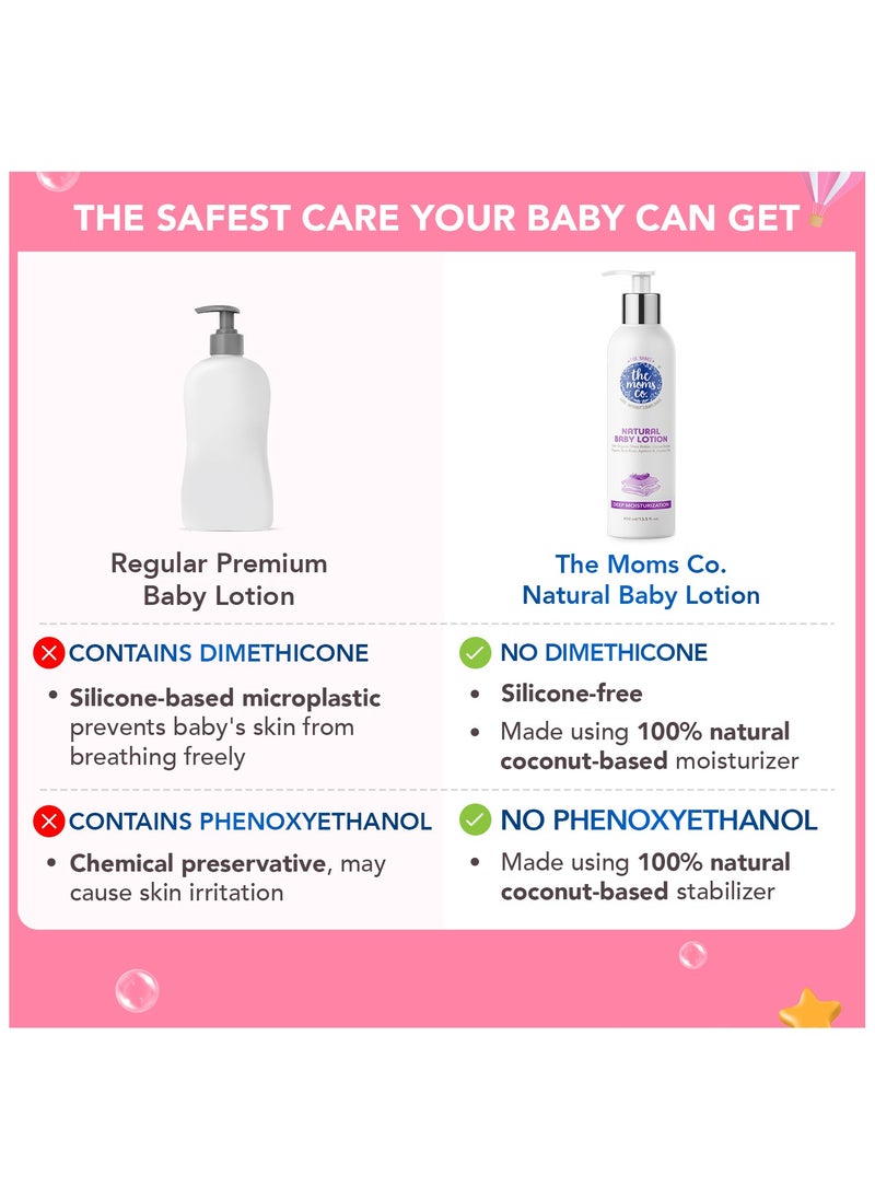 THE MOMS CO. NATURAL BABY LOTION WITH MONOCARTON - ME - 400 ML