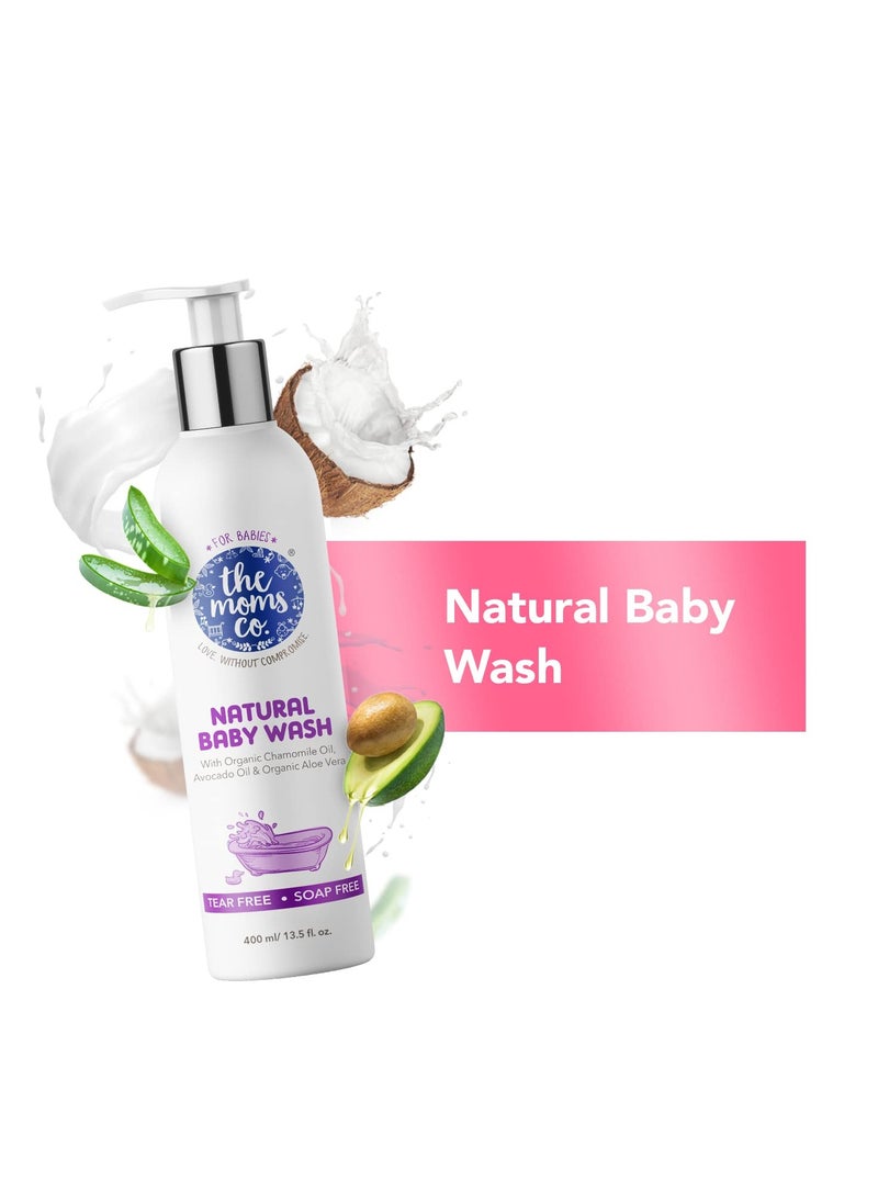 THE MOMS CO. NATURAL BABY WASH WITH MONOCARTON - ME - 400 ML