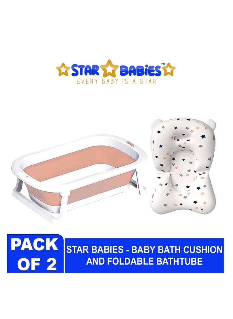 Star Babies Buy 1 Get 1 (Foldable Bathtub with Cushion free) - Pink