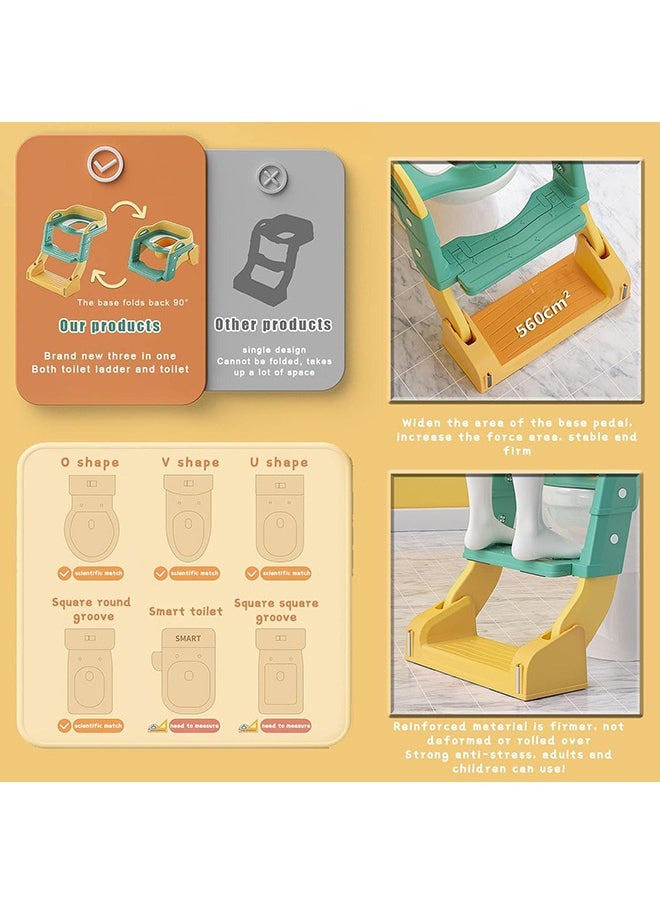 Children PottyTraining Chair, Ladder With Step Stool For Boys/Girls