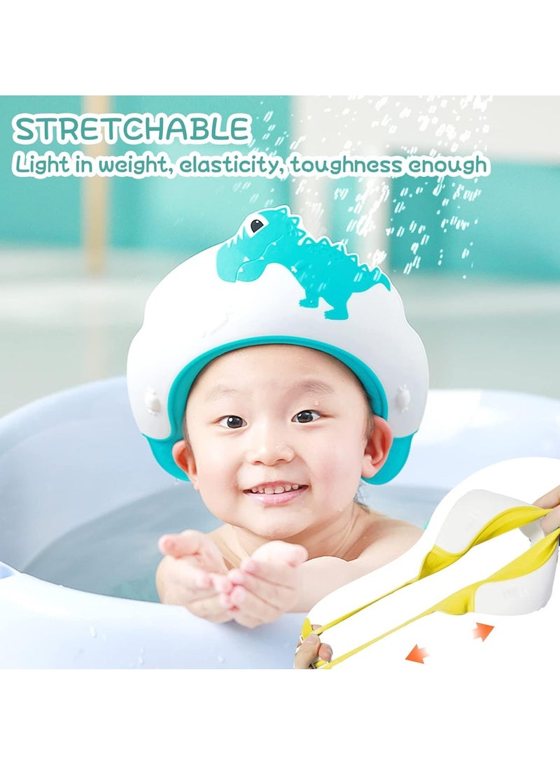 Baby Shower Cap, Kids Shampoo Shower Bath Cap for Kids, Baby Hair Washing Shield Adjustable Bath Visor Face Shield for Toddler Kids Boys Girls Shower Hat to Stop Water in Eyes