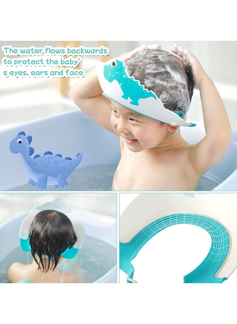 Baby Shower Cap, Kids Shampoo Shower Bath Cap for Kids, Baby Hair Washing Shield Adjustable Bath Visor Face Shield for Toddler Kids Boys Girls Shower Hat to Stop Water in Eyes