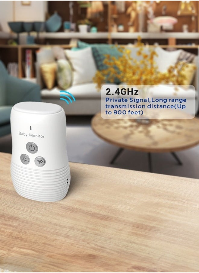 Baby Sound Monitor Wireless Two-Way Night Light Caretaker Noise Detection Suitable for Elderly Baby Monitoring