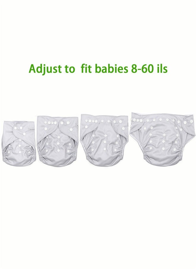 Baby Cloth Diapers 10 Pack One Size Adjustable Washable Reusable for Baby Girls and Boys