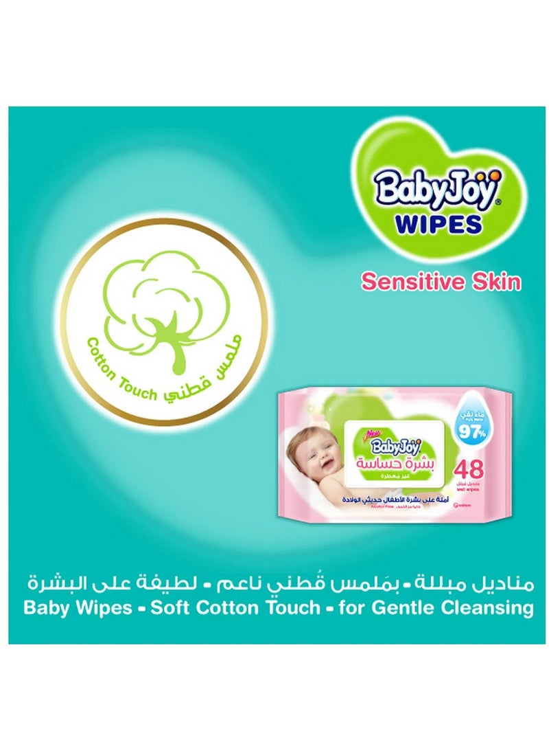 BabyJoy Sensitive Skin Wet Wipes Mega Pack - 192 Pieces