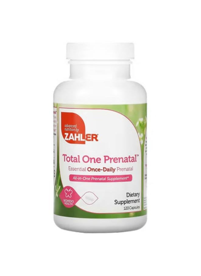 Total One Prenatal, Essential Once-Daily Prenatal, 120 Capsules