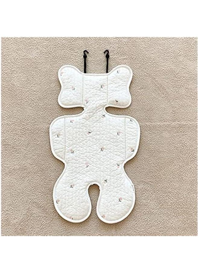 infants Car Seat Insert , infants Infants adjust heads Support Safety Pillow and Soft infants Stroller Seat Cushion Breathable Pure Cotton Infant Car Seat heads Neck Body Support (Tulip)