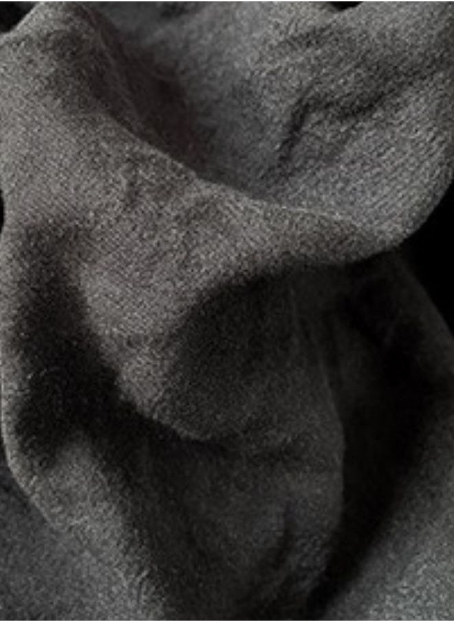 Single Size 4 piece Bedding Set Without Filling, Washable Cotton Black Color.