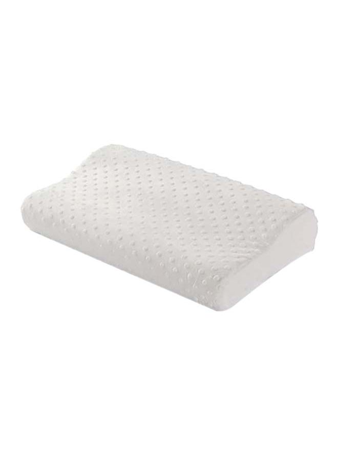 Memory Foam Pillow Cotton White 28x25cm