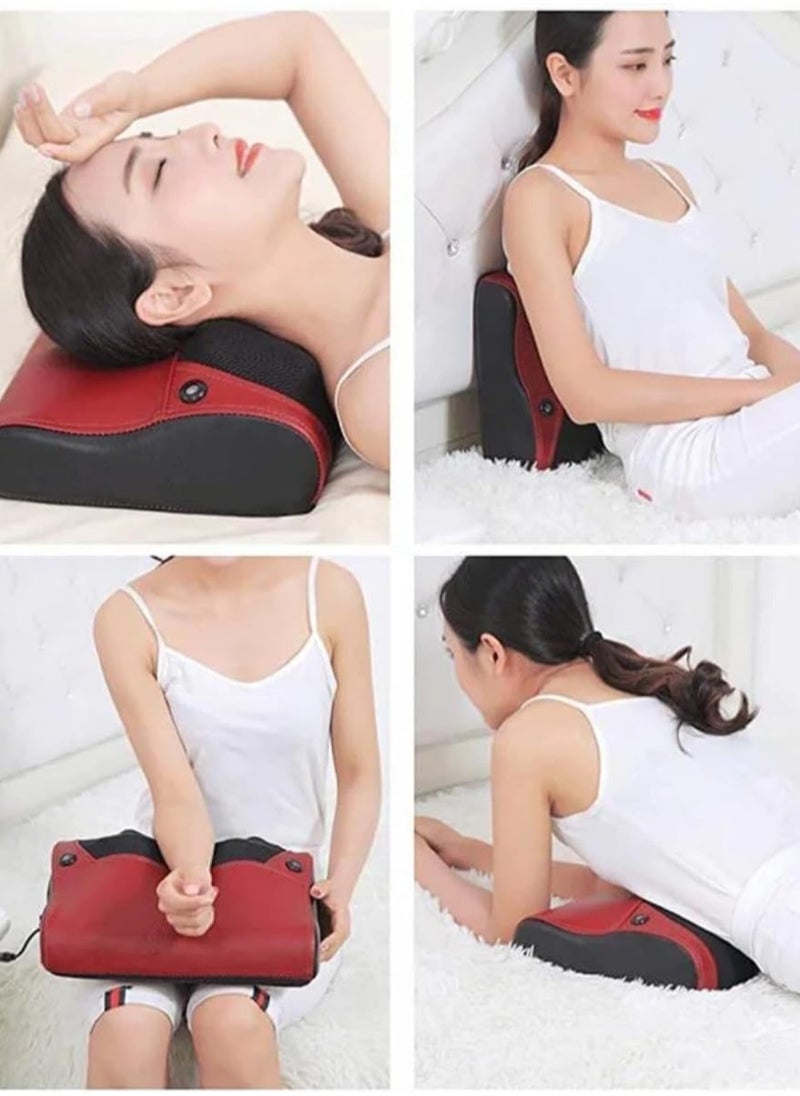 Neck Massager with Heat - Deep Tissue Pain Relief for Neck, Shoulders, Back, Legs - Rechargeable U-Shaped Cervical Massage Pillow - Vibrating Electric Kneading Therapy - Gifts for Men, Women