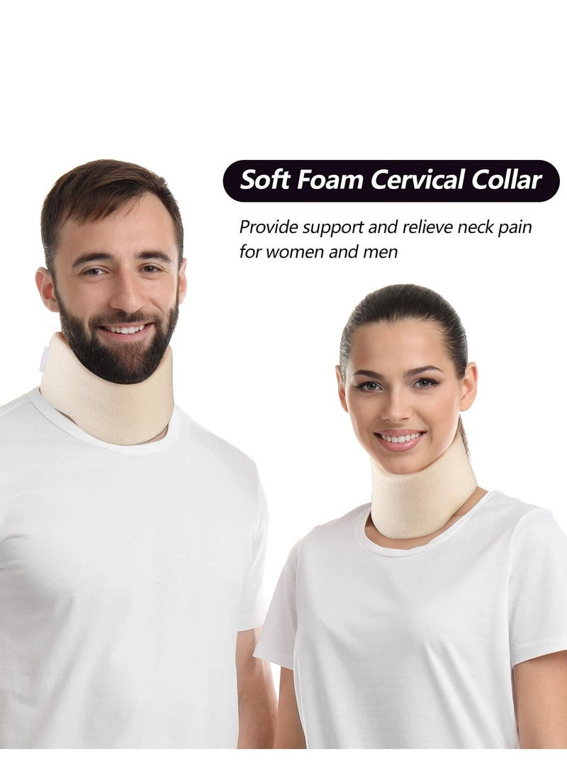 Soft Foam Neck Brace Universal Cervical Collar, Adjustable Neck Support Brace for Sleeping (3