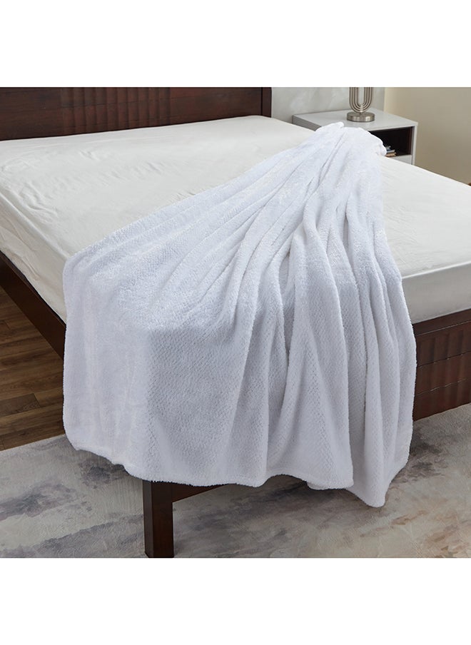 Lux Popcorn Twin Flannel Blanket 220 x 150 cm