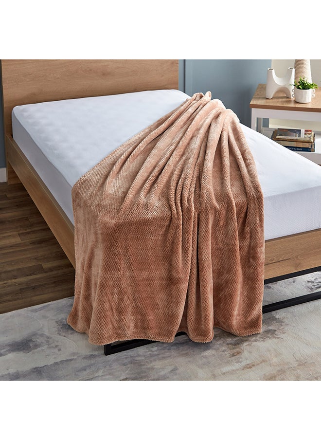 Lux Popcorn Queen Flannel Blanket 220 x 200 cm