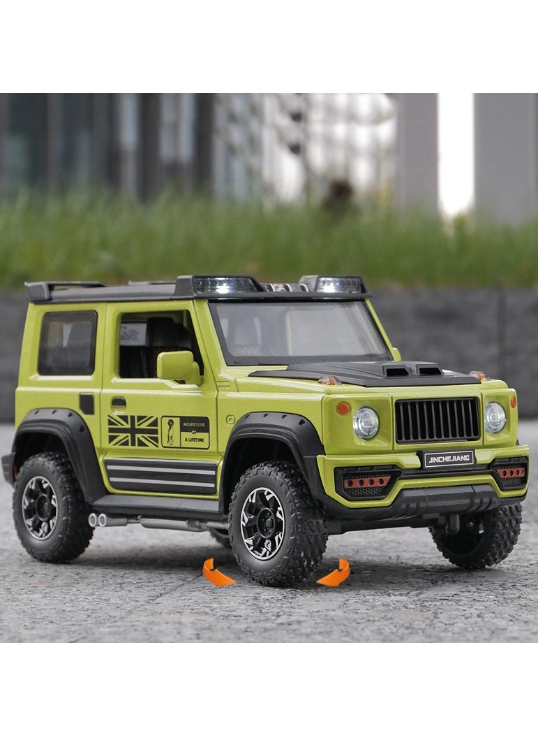 1:24 Scale Jimny SUV Alloy Model Car Diecast Metal Off-Road Cars Car Model Sound And Light Gifts